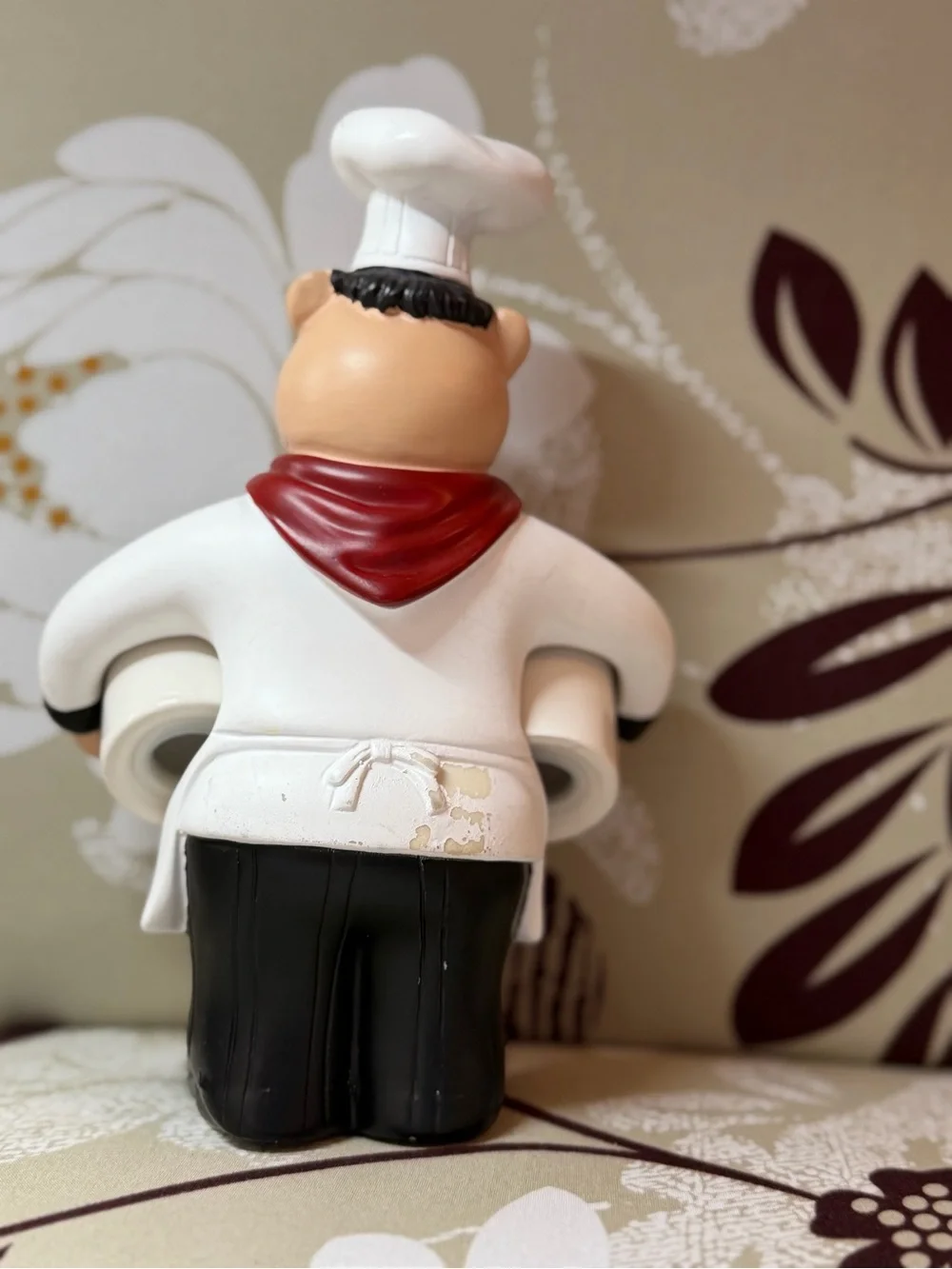Fat Chef Salt and Pepper Shaker Set in White and Red